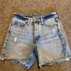 Old Navy Light Blue Distressed Jean Shorts
